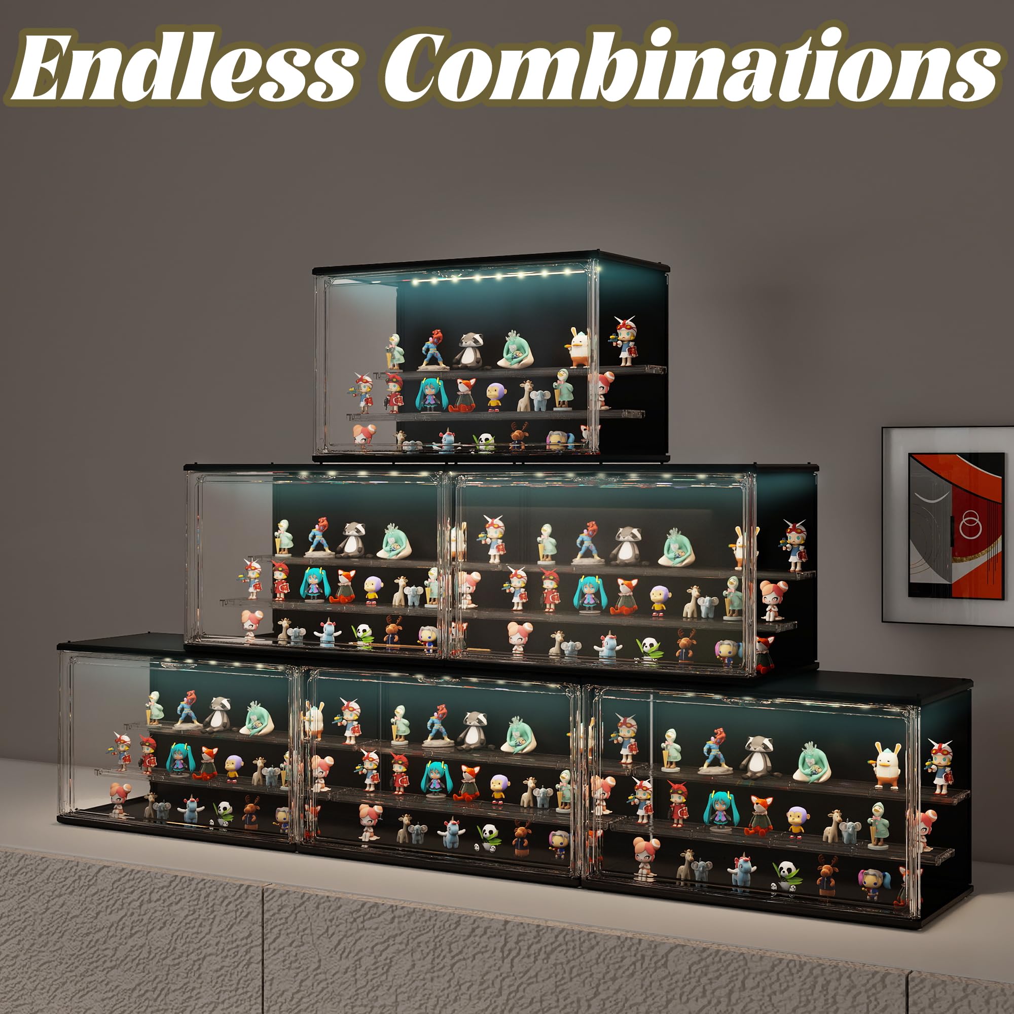 ワールド・ポップス・コレクション 全10巻セットワールドヒッツチャート専用ケース Amazon.com: VERSSURE Clear Display Case for Collectibles, 3-Tier